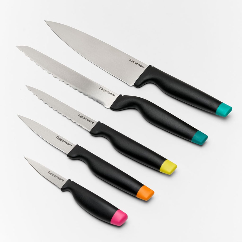 tupperware amazing series 5 piece knife set 1