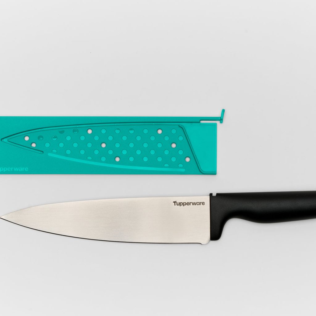 tupperware amazing series chef knife locking sheath 7 5 in 1 1