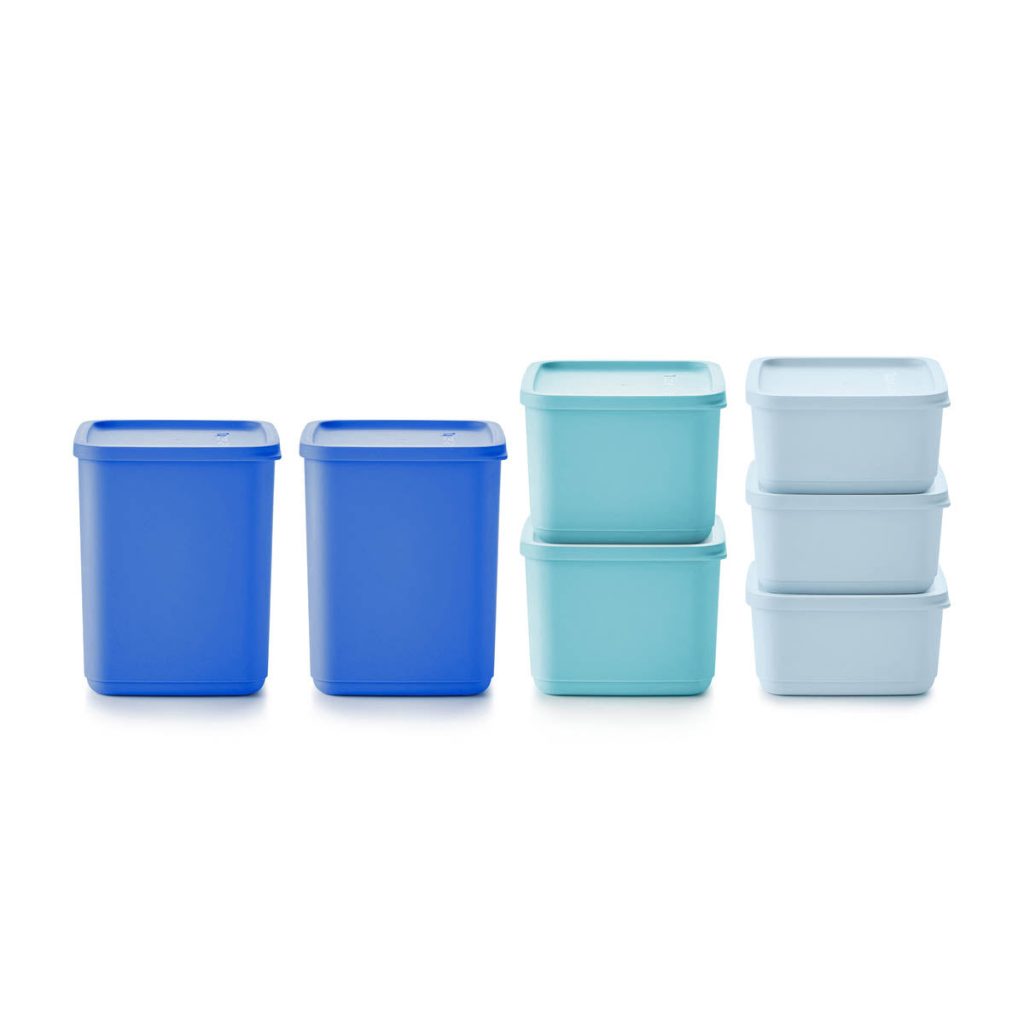tupperware basic bright 14 piece set square 1