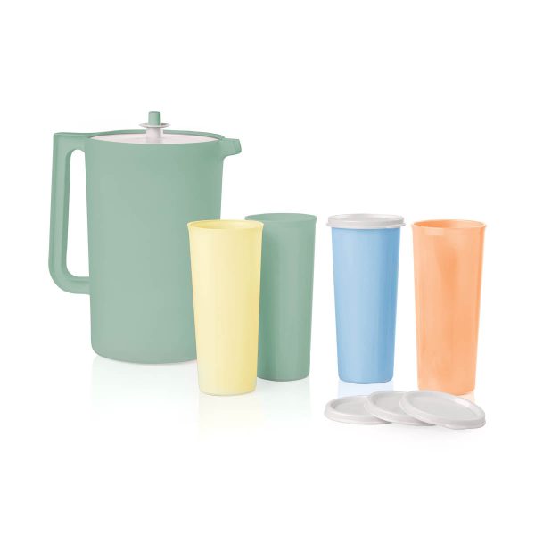 Tupperware Classic Sheer® Pitcher & Tumbler Set (Dreamy Pastels)