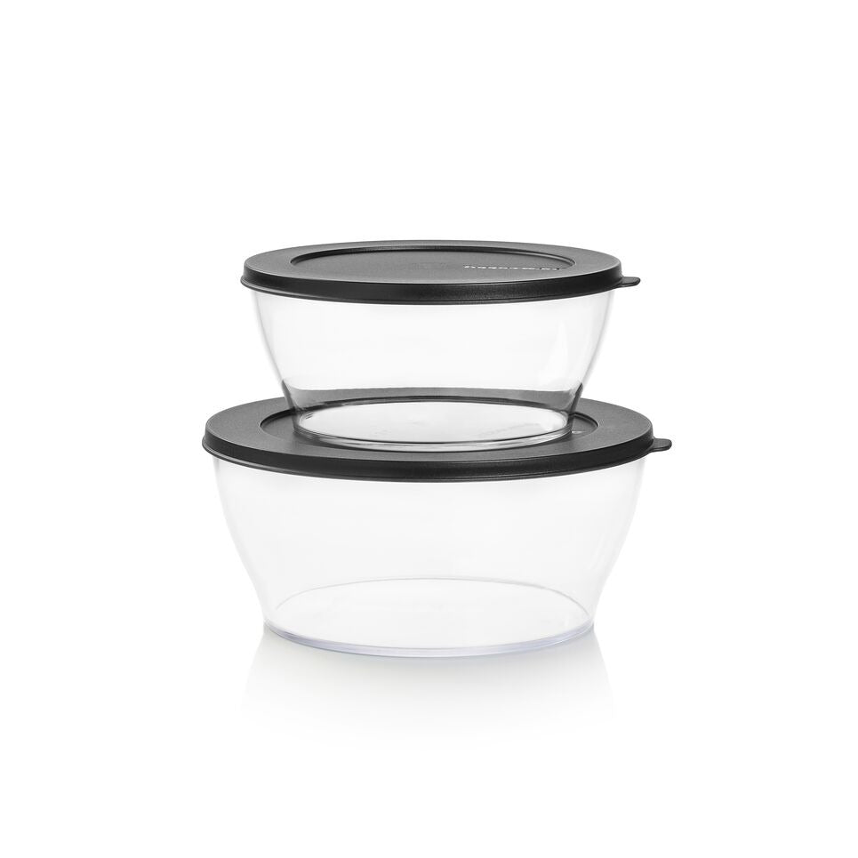 tupperware clearly elegant serving set of 2 1
