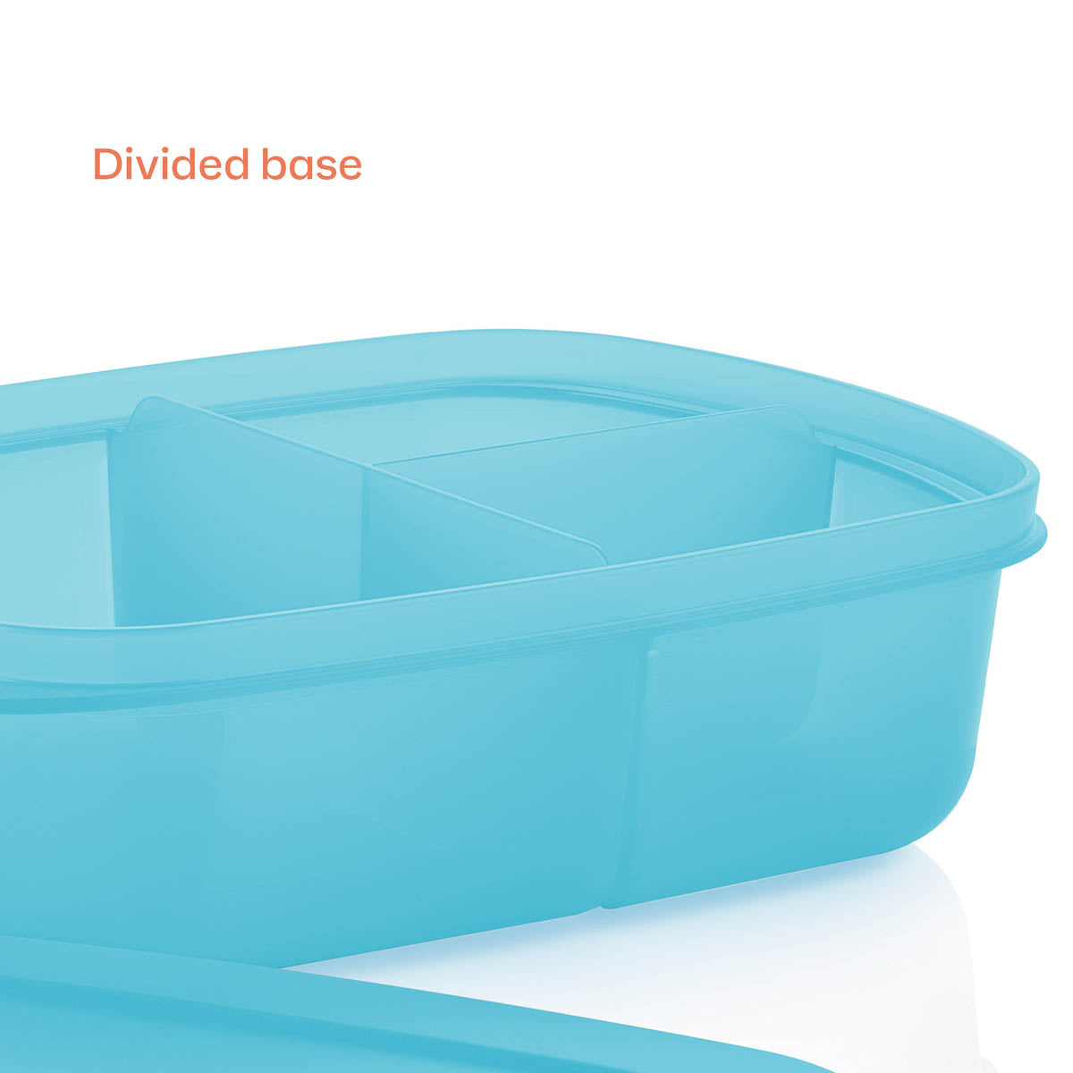 tupperware crystalwave rectangular divided dish 2