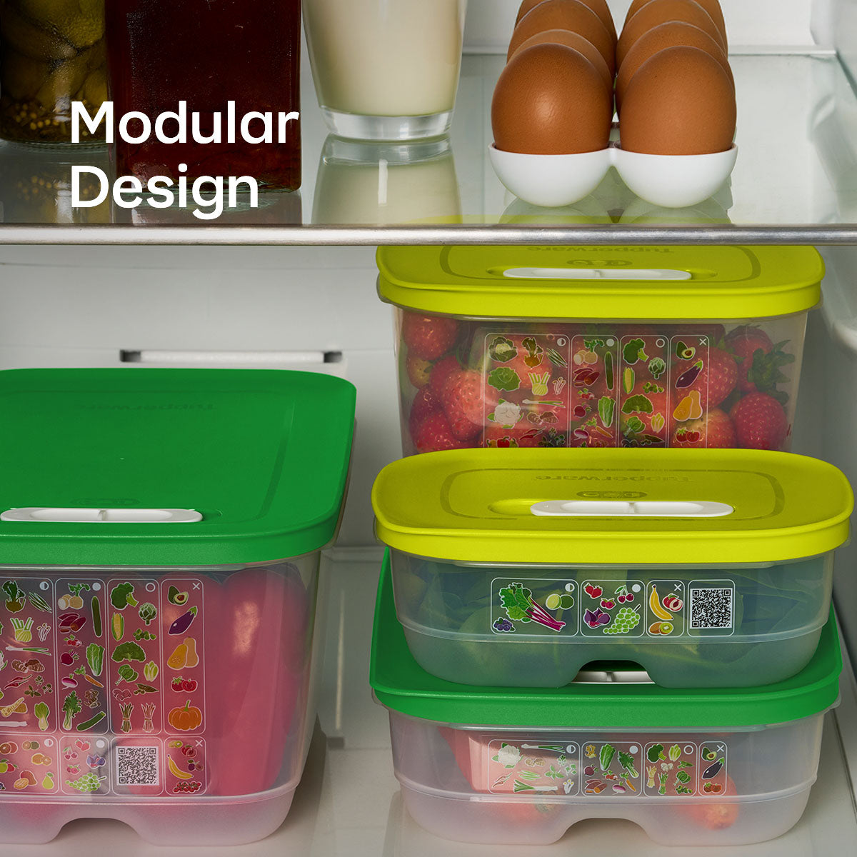 tupperware fridgesmart medium produce storage container with 7