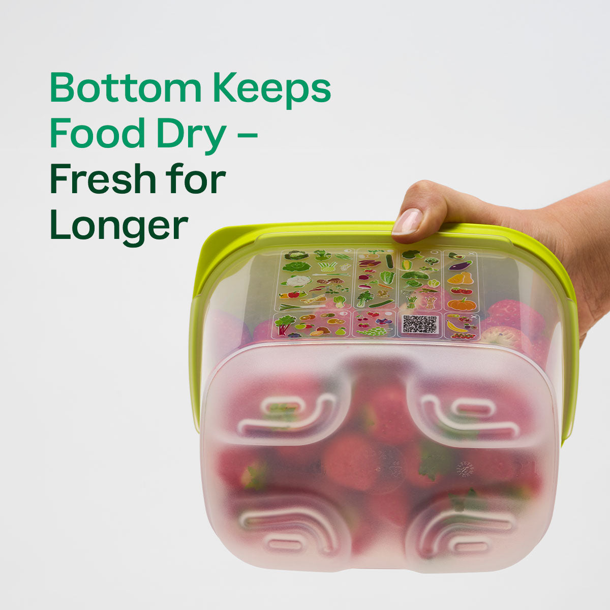 tupperware fridgesmart medium produce storage container with 8