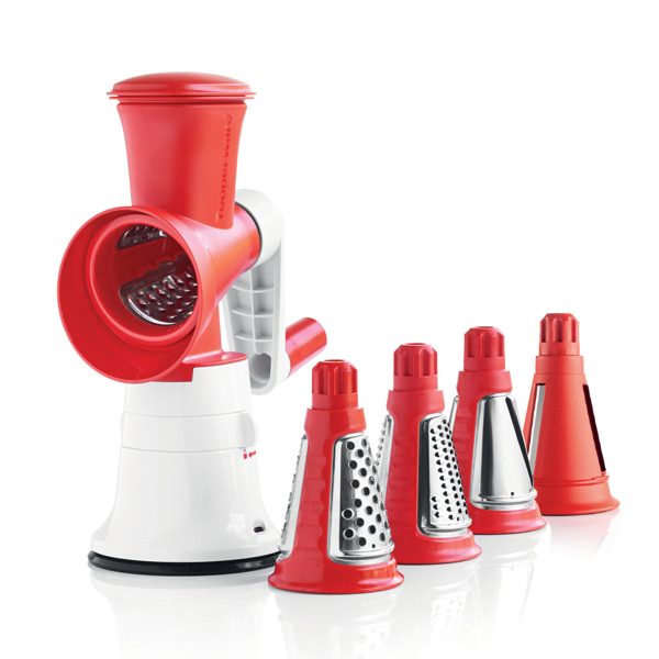 Tupperware® Grate Master Shredder & Base | Free Trio Cones | 4-Piece Set