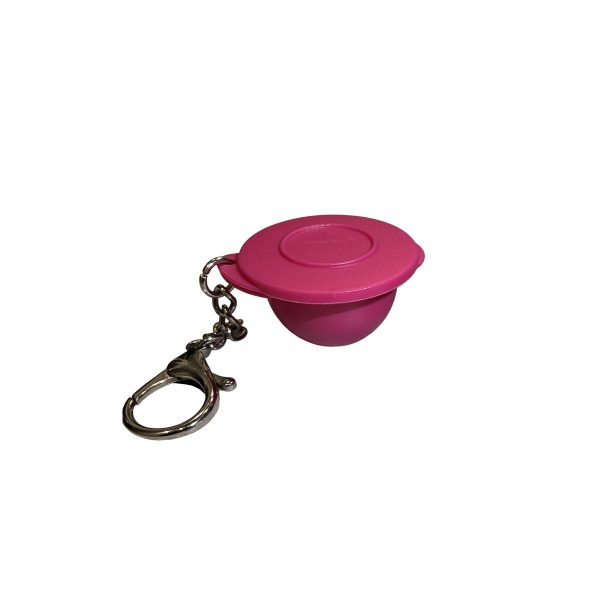 Tupperware Impressions Bowl Keychain | Fuchsia Kiss