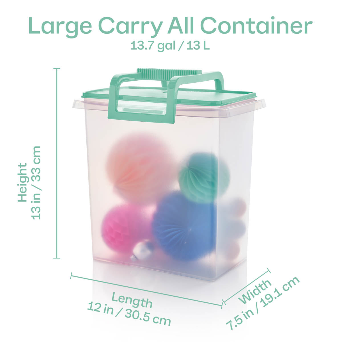 tupperware large and small carry all containers mint ice cre 3