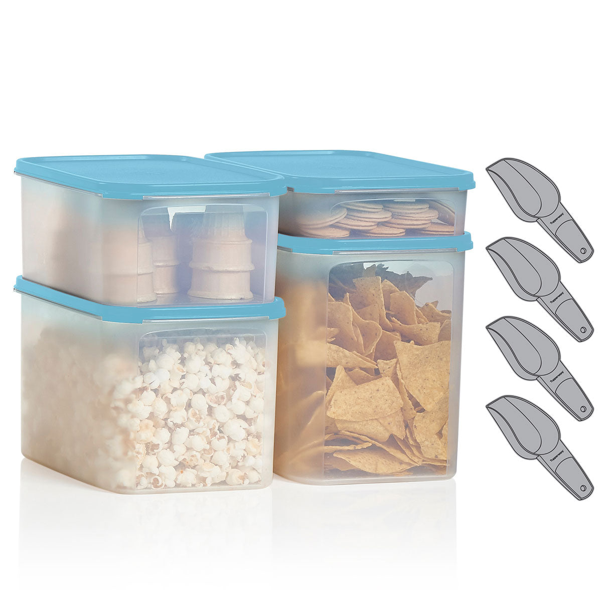 tupperware modular mates rectangular set 4