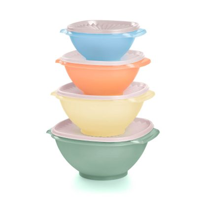 Tupperware Servalier® Bowls Set of 4 (Dreamy Pastels)