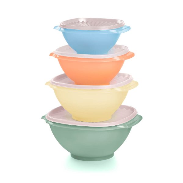 Tupperware Servalier® Bowls Set of 4 (Dreamy Pastels)