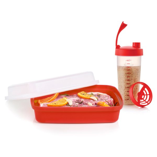 Tupperware Shake & Marinate Set