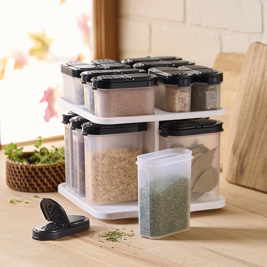 tupperware spice carousel set 17 pc with small and large sha 2