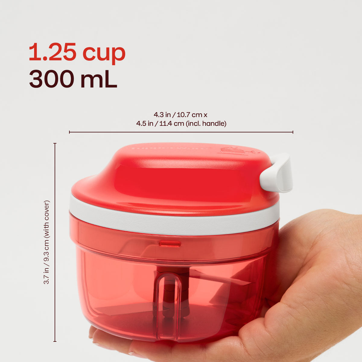 tupperware supersonictm chopper compact mini manual food pro 6