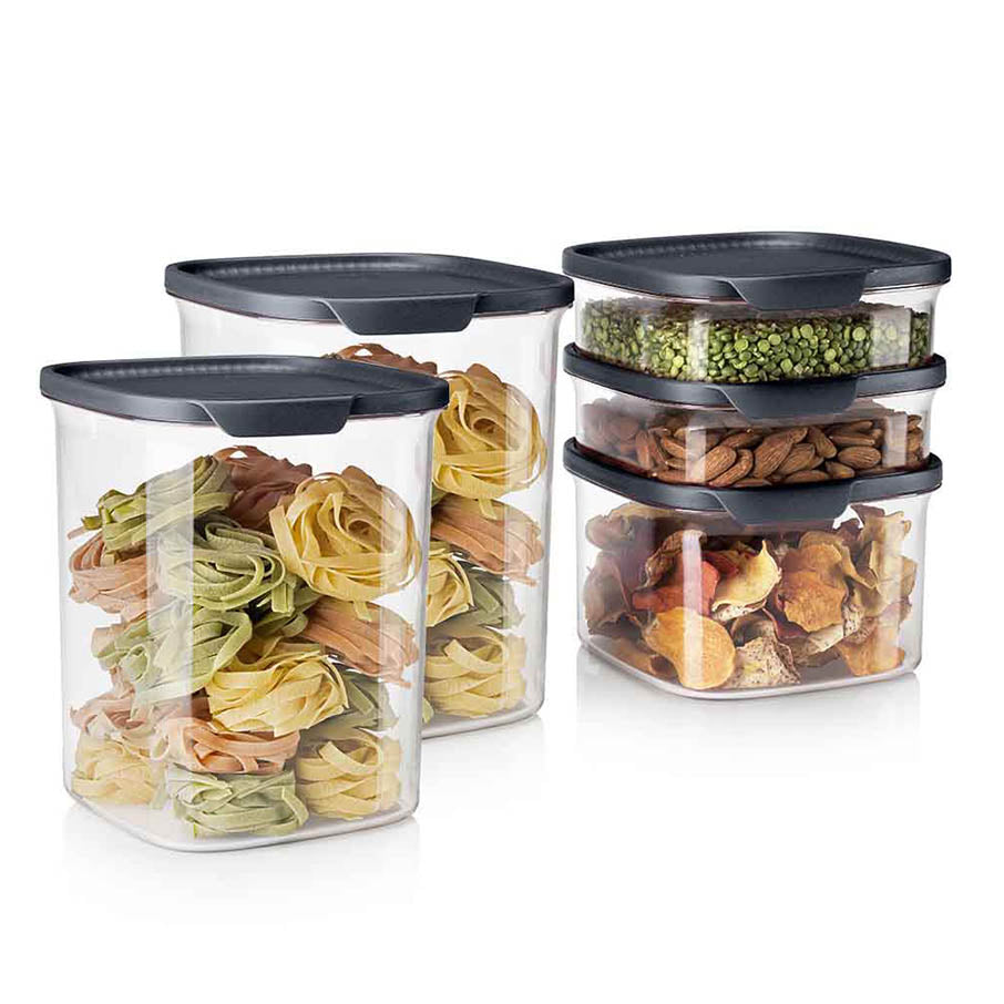 tupperware ultra clear square food storage containers 5 piec 1