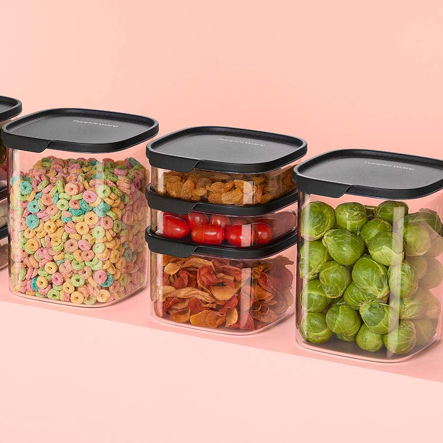 tupperware ultra clear square food storage containers 5 piec 2