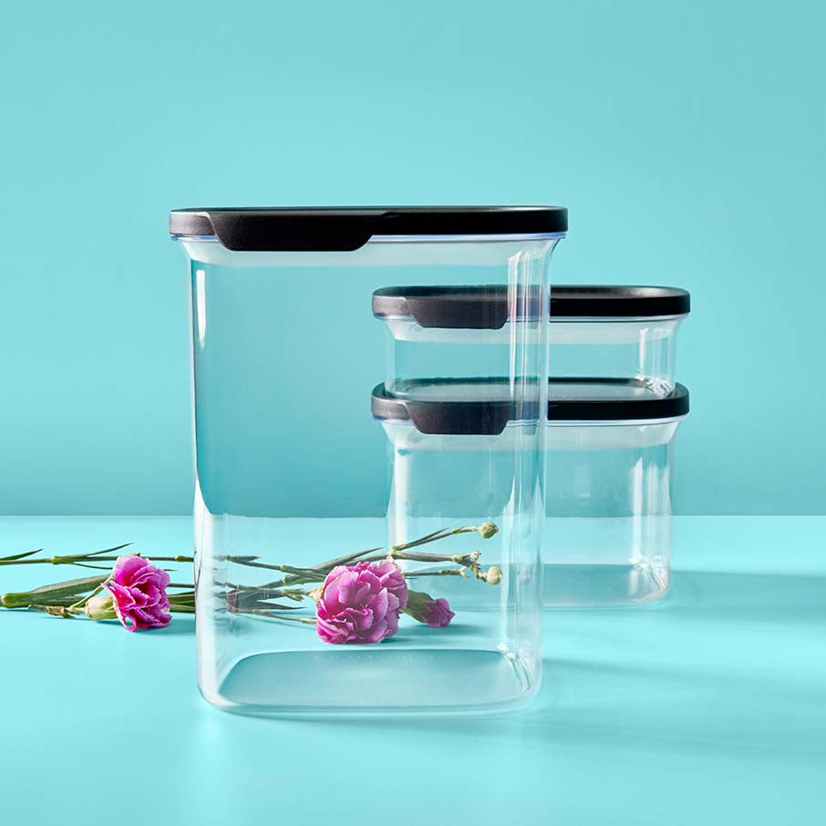 tupperware ultra clear square food storage containers 5 piec 3