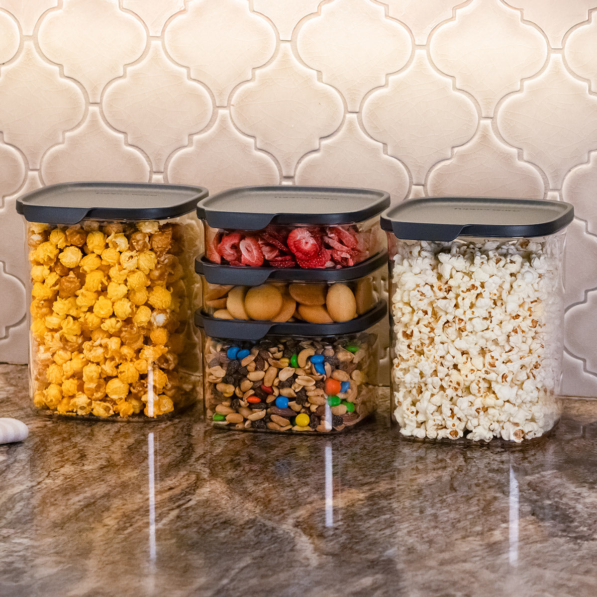 tupperware ultra clear square food storage containers 5 piec 6